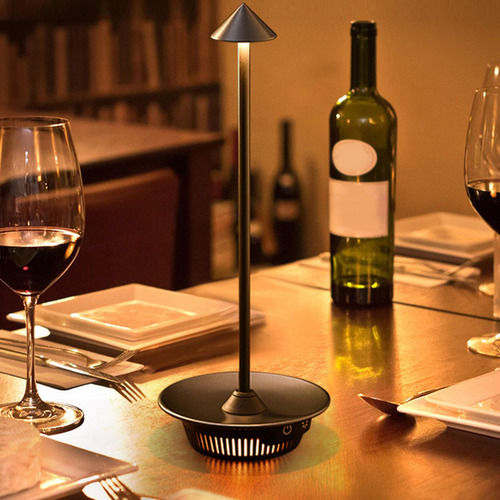 Lámpara De Mesa Recargable Para Iluminación De Dormitorio