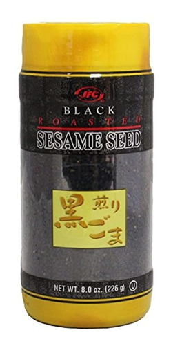 Semillas De Sésamo Negro Asado Iri Goma, 8 Oz