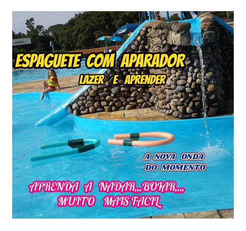 Imagem 3 de 10 de Espaguete Macarrão P/piscina C/aparador Nadar Boiar Kit C/10