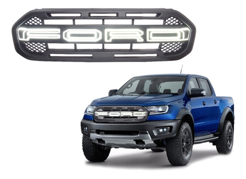 Máscara Estilo Raptor Led Ford Ranger Xls, Xlt, Ltd 18-22