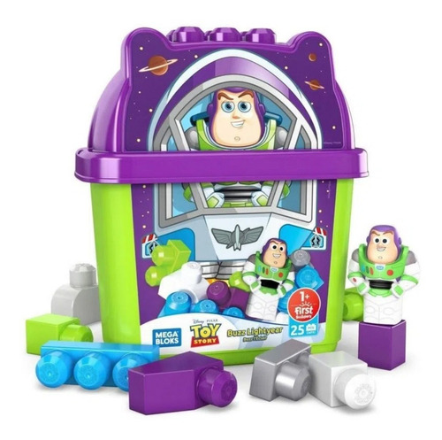 Buzz Lightyear Mega Bloks Cubeta Disney