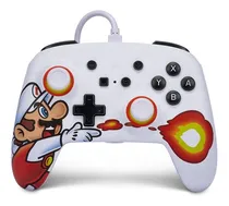 Comprar Control Alámbrico Mejorado Nintendo Switch Fire Mario Powera