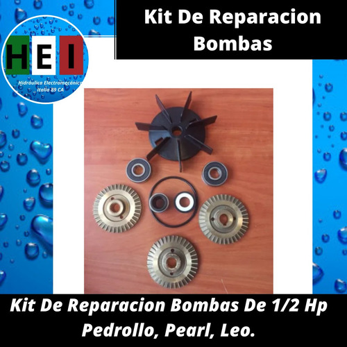 Kit De Reparacion Bombas De 1/2 Hp Pedrollo, Pearl, Leo.