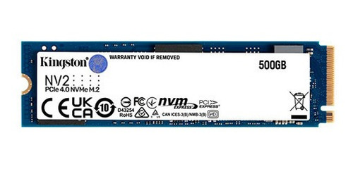 Unidad De Estado Solido Ssd M.2 500gb Kingston Nv2 Pcie 4.0 