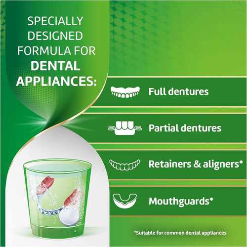 Limpiador Antibacteriano Polident Para Aparatos Dentales