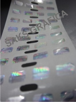 Imagen 3 de 10 de Etiquetas De Seguridad Void / Holográficas Fajas (200 Et)