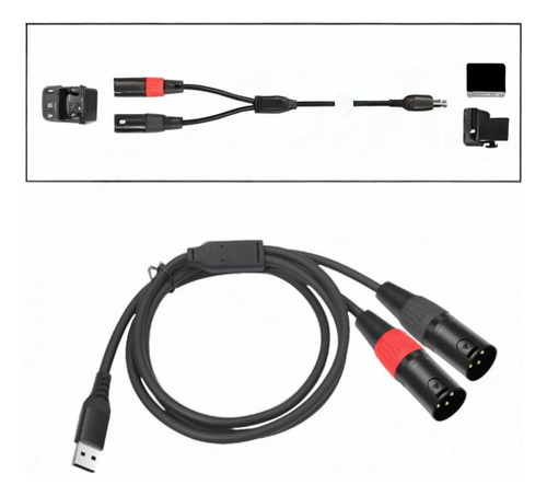 Usb A 2 Xlr Cabo Masculino Usb A Para Dobrar Xlr Cabo 3m