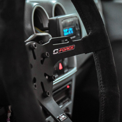 Imagen 3 de 4 de Volante Deportivo Veloce R 355 Tapizado Gamuza Negra Collino