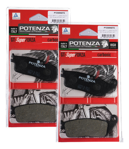 Kit 2un Pastilha Potenza Dianteira Cbr600f S/abs 226gts