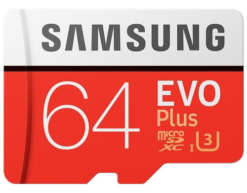 Memoria Micro Sd Samsung Evo Plus 4k 64gb Clase 10 U3