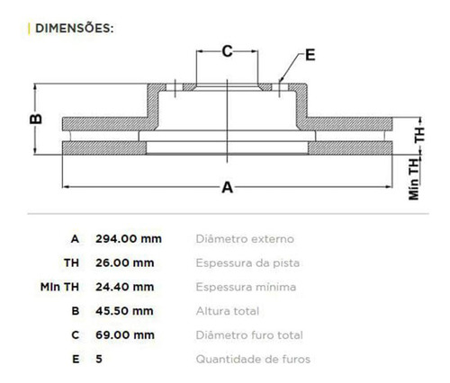 Par Disco Dianteiro Ventilado Fremax Jeep Compass 2012-2016