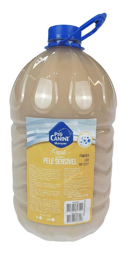 Shampoo Para Cães Raças Pele Sensível Procanine 5 Litros Fragrância Leve