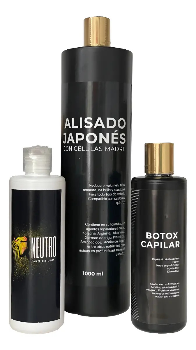 Alisado Japones Con Celulas Madres 1/4 Lt 4x1