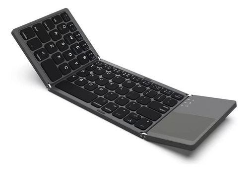 Mini Teclado Inalámbrico Bluetooth Plegable Con Panel Táctil