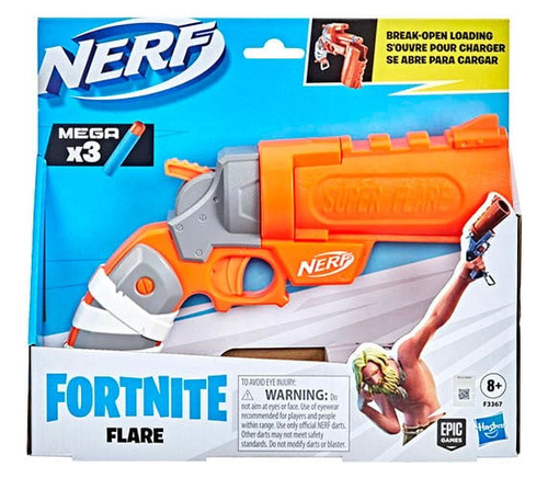 Lanzador Nerf Fortnite Flare Retrocarga