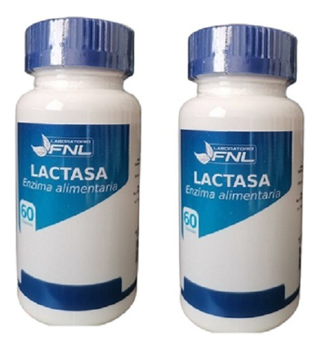 Pack 2 Lactasa (9000fcc- Intolerante A La Lactosa) 60cáps 