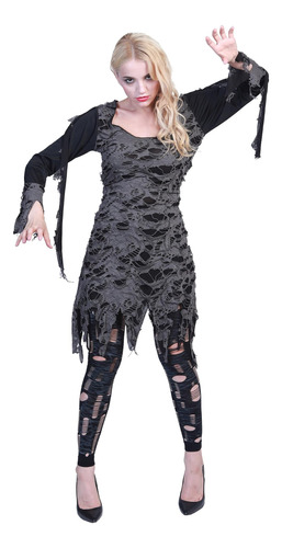 Eraspooky Disfraz De Halloween Zombie Living Dead Para Mujer