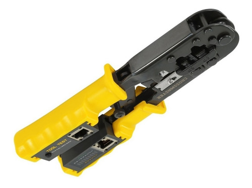 Imagen 4 de 7 de Pinza Crimpeadora Rj45 C Crique Y Tester De Red Crossmaster