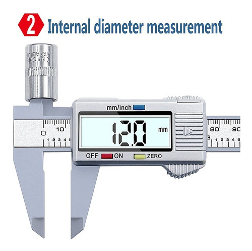 Vernier Calibrador Electrónico De Fibra De Carbono