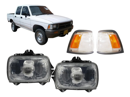 Juego Opticas Reten + Giros Hilux 1995 1996 1997 4x2 Gris