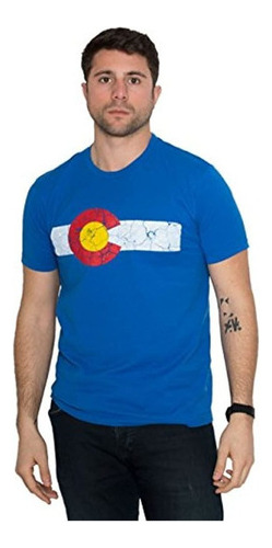 Colorado Estado Envejecido De La Bandera Unisex Playera / As