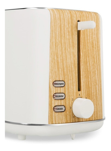 Imagen 5 de 5 de Atma Toatw21wp Tostadora 2 Ranuras Diseño Nordico 800w