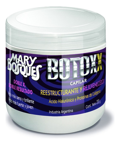 Botoxx Capilar Reestructurante Rejuvenece Mary Bosques 200g