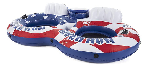 ~? Intex 56855vm River Run Bandera Americana Inflable 2 Pers