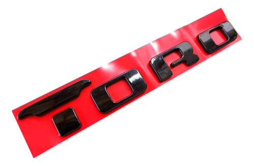 Kit Emblemas Preto Fiat Toro Freedom 4x4 Tampa Traseira