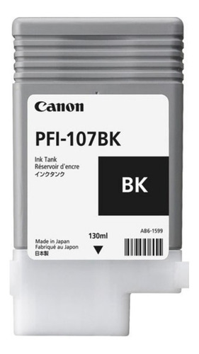 Cartucho Canon Pfi 107 Bk Ipf680 Ipf685 Ipf780 Ipf785