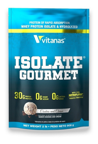 Isolate Gourmet 2 Lbs Vitanas - L a $92500