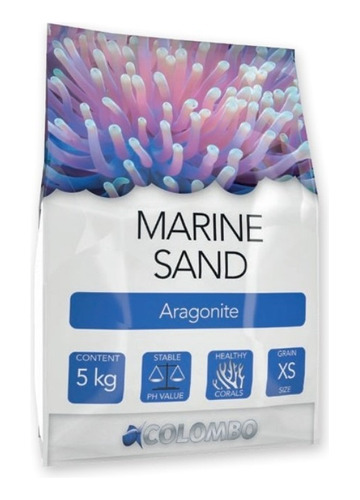 Substrato Marine Sand Xs 5kg 0.5-1.2mm Colombo Aquário