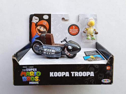 Figura Koopa Tropa Racer Con Moto, Mario Bros Jakks Pacific