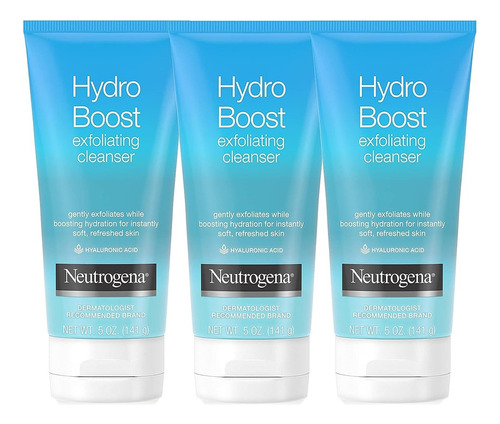 Neutrogena Hydro Boost Limpiador Facial Exfoliante Suave Aci