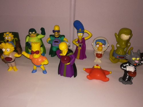 Figuras The Simpson Promocionales Burguer King Lote 11 Pzas