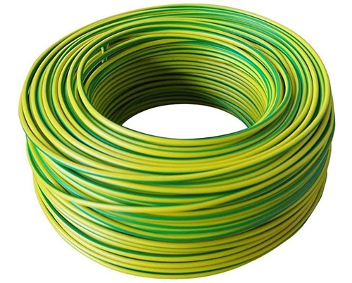 Cable Keer Calibre 14 Verde Con Amarillo (100 Metros)