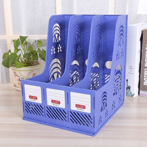 Revistero Archivador Vertical Triple Plástico Organizador