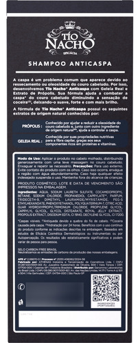Tio Nacho Shampoo Anticaspa 415ml Geleia Real E Propolis