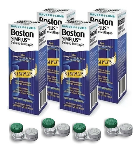 Imagem 2 de 3 de 4 Boston Simplus 120ml Solução Multiação + Estojo + Economia