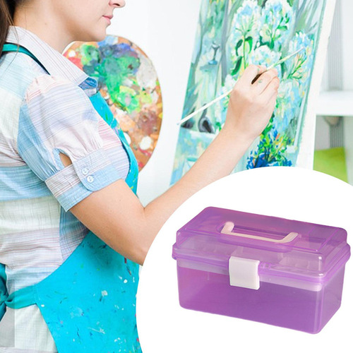 1 Caja De Almacenamiento De Herramientas De Pintura, Caja De