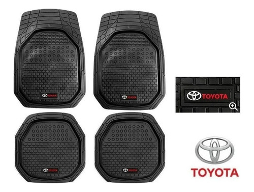 Tapetes 4pz Charola 3d Negro Toyota Land Cruiser 2022