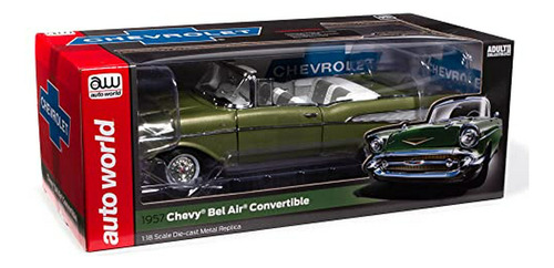 Chevrolet Bel Air Convertible 1957 A Escala 1:18 De Auto Wor