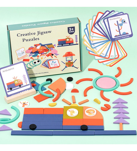 Rompecabezas Educativo De Combinación De Formas Geométricas