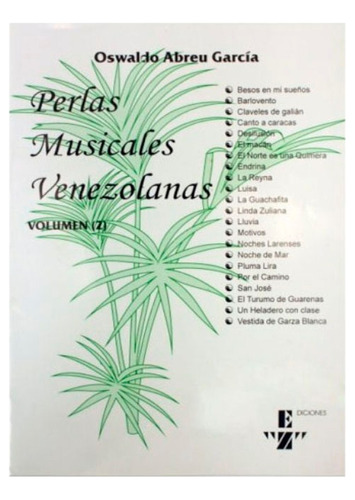 Libro Partituras Perlas Musicales Volumen 2 Oswaldo Abreu