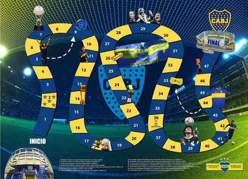 Boca Juniors Juego Futbol Familiar Lona Regalo Personalizado