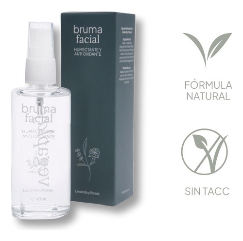 Bruma Facial Herbal Vegaplay Lavanda Y Rosas 60 Ml