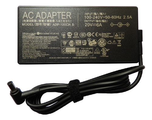 Cargador Genérico Para Laptop Asus 20v 6.0a 120w 6.0*3.7