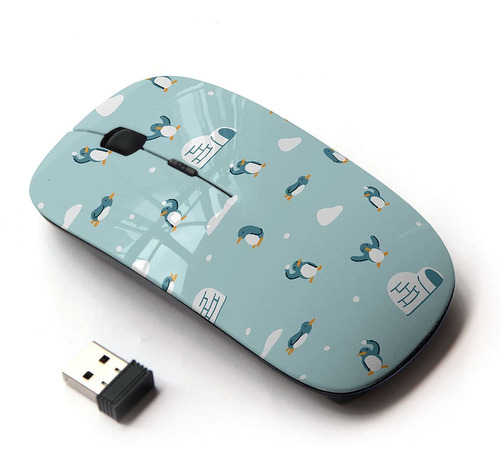 Mouse Koolmouse, Diseno Pingüinos/inalambrico Optico 2.4g