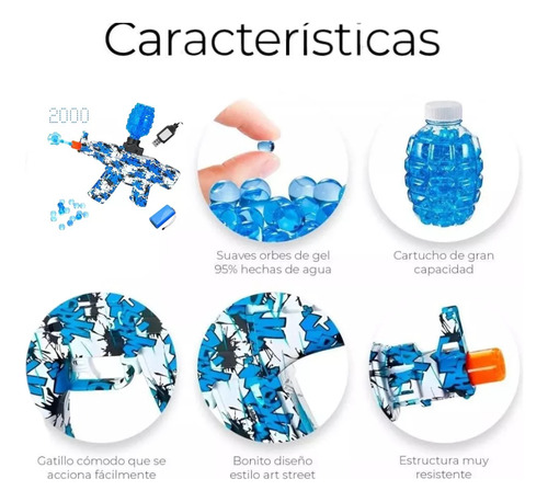 Ametralladora Con Balas De Hidrogel M416 Directo