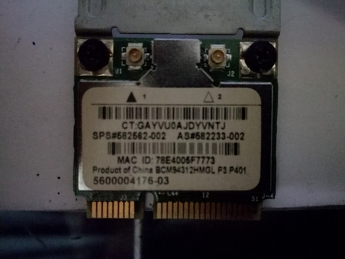 Wlan Mini Pci-e Wifi Tarjeta Inalámbrica 802.11 B/g